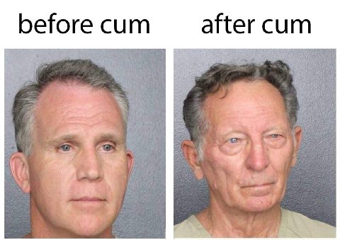 before сит after cum