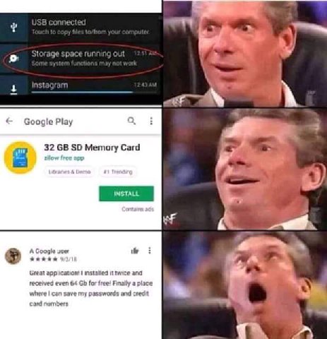 А а Google Play 32 Memory Card fro app А Google user Great И twice and received even 64 for free! Finally a place where can save my passwords and credit card numbers