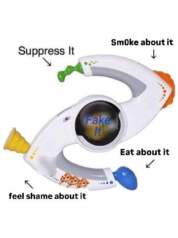 SmOke about it Suppress It Eat about it к feel shame about it