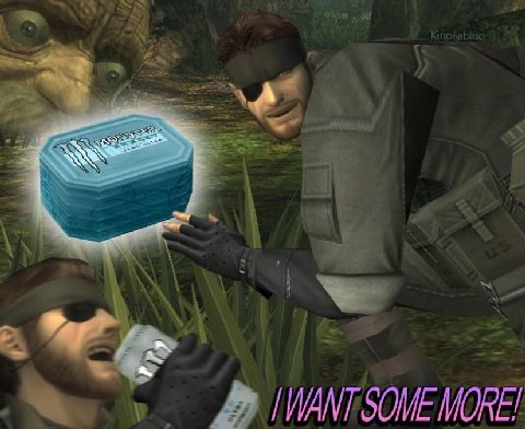 Snake, you can't just sit there and just drink Monster Energy Zero Ultra™, even if it so great