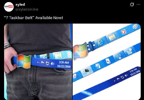 xyled “7 Taskbar Belt” Available Now! 3:39 10/22/2009