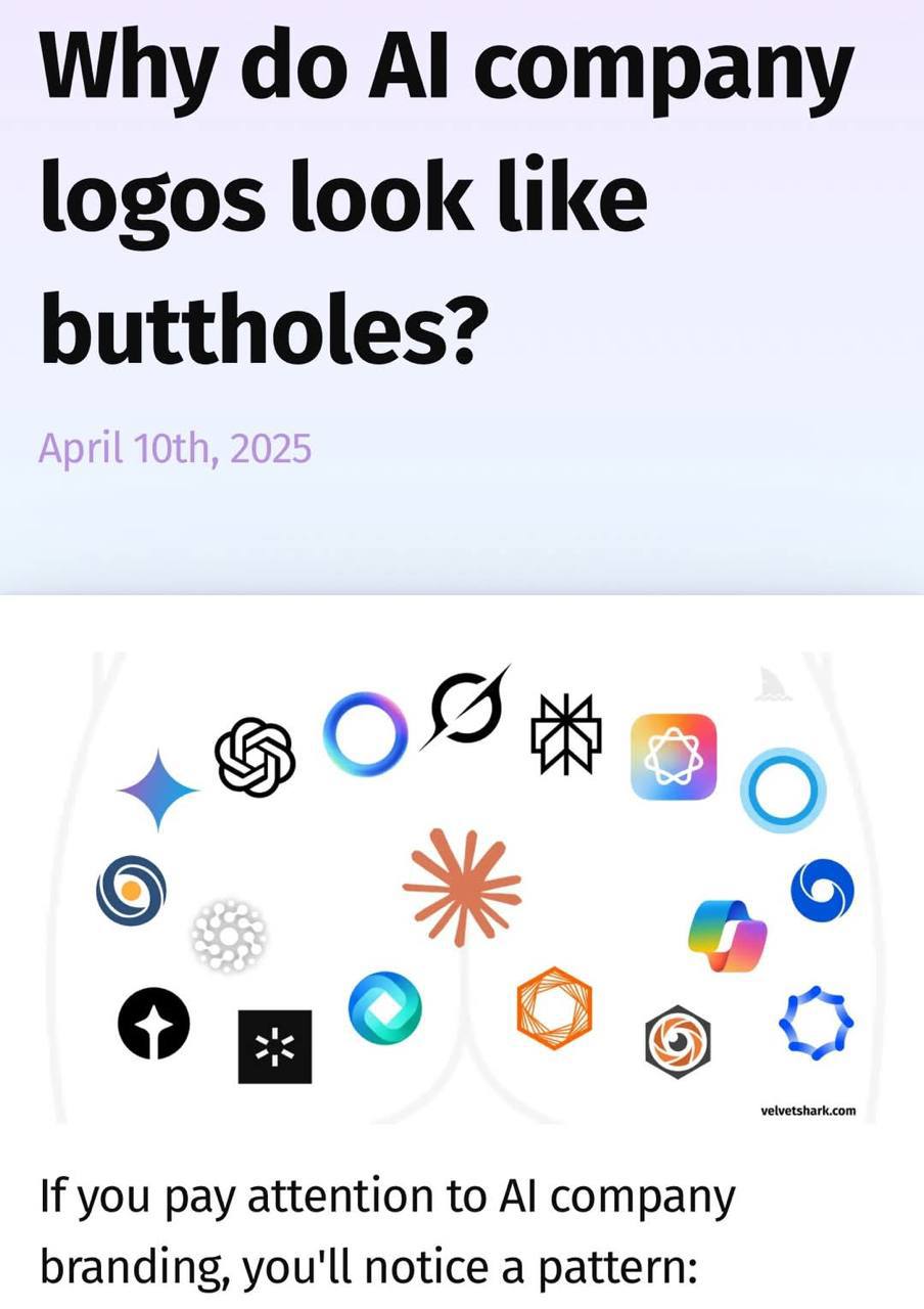 Why company logos look like buttholes? If you pay attention to company branding, you'll notice a pattern: