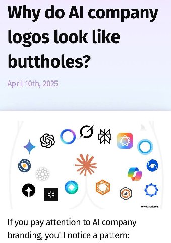 Why company logos look like buttholes? If you pay attention to company branding, you'll notice a pattern:
