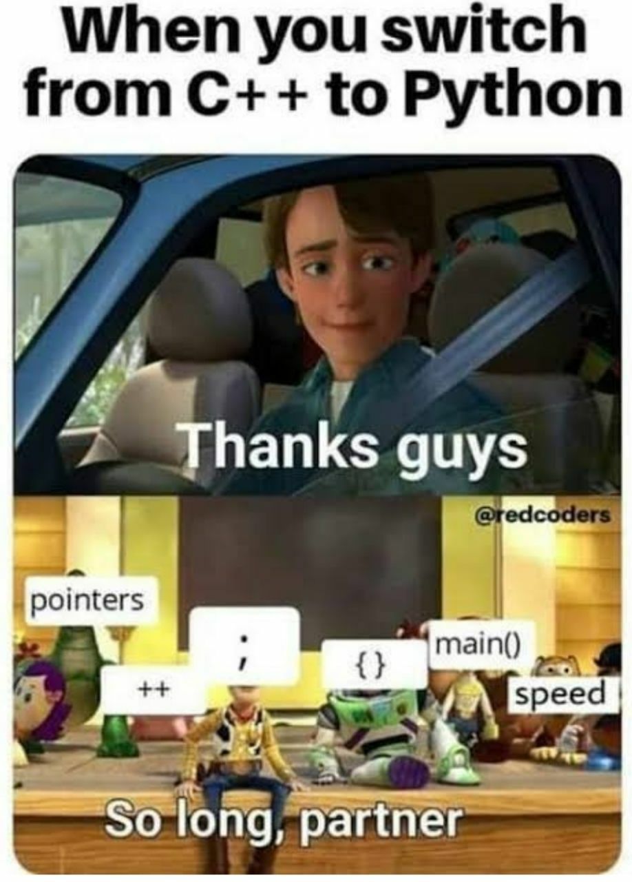 When you switch from to Python у guys pointers main() speed