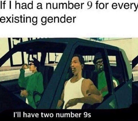 had а 9 for ever existing gender Ain и у I'll have two number