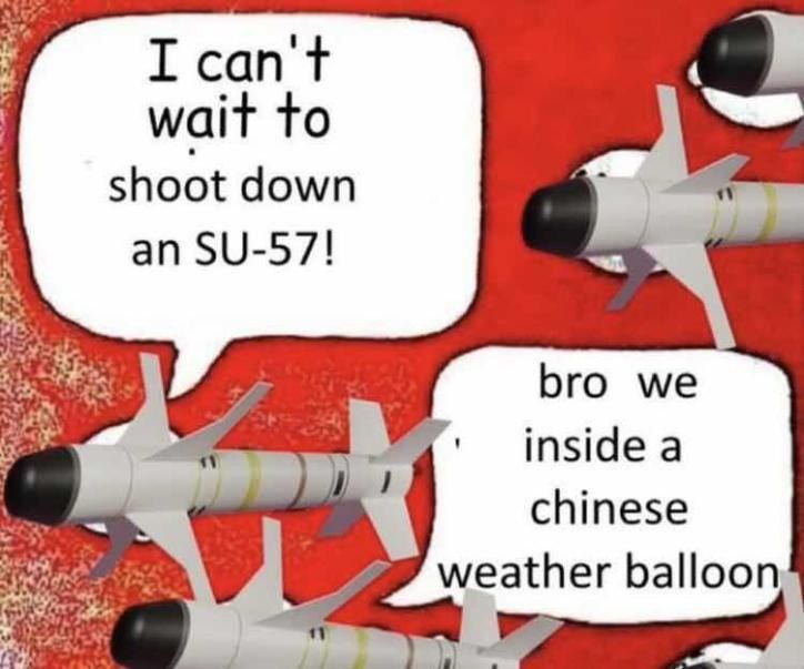 I can't wait То shoot down an bro we chinese weather balloon