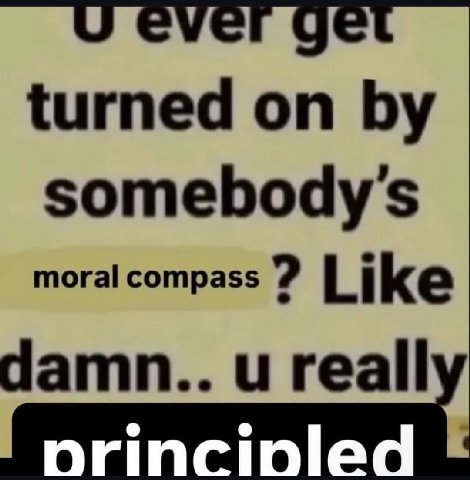 turned moral compass damn.. reall