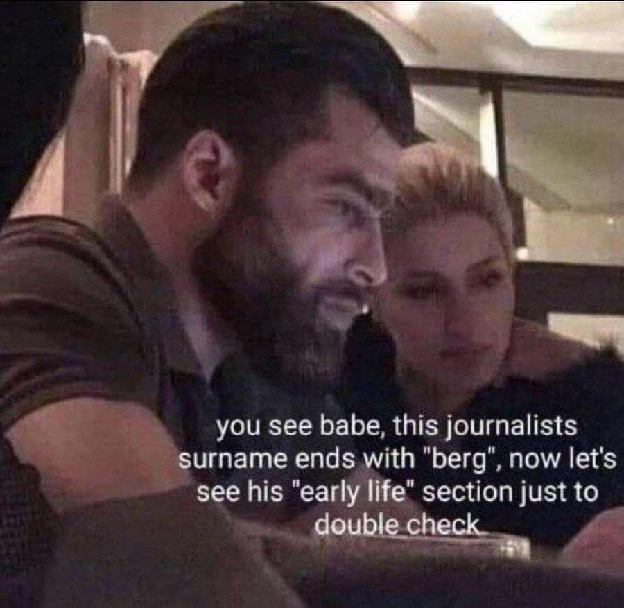 you see babe, this journalists ends with "Бегд", now let's see his "early section just to