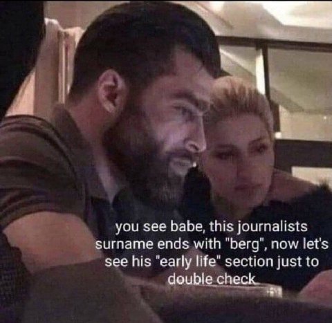 you see babe, this journalists ends with "Бегд", now let's see his "early section just to