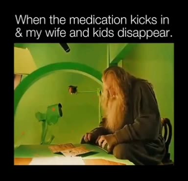 When the medication kicks п