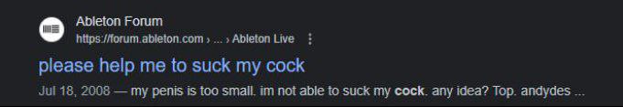 Ableton Forum Ableton Live please help me to suck my cock Jul 18, 2008 my penis is too small. not able to suck my cock. any idea? Top. andydes