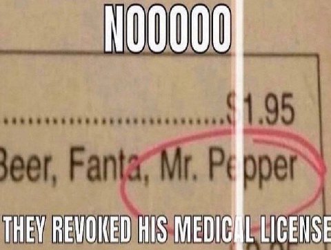 THEY REVONED HIS LICENSE