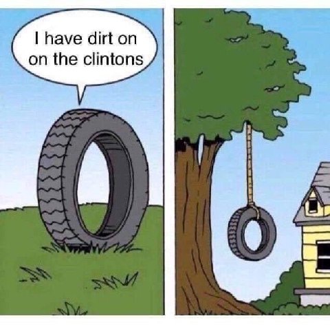 have dirt on on the clintons