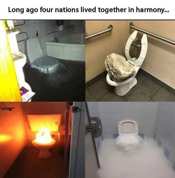 Long ago four nations lived together harmony...