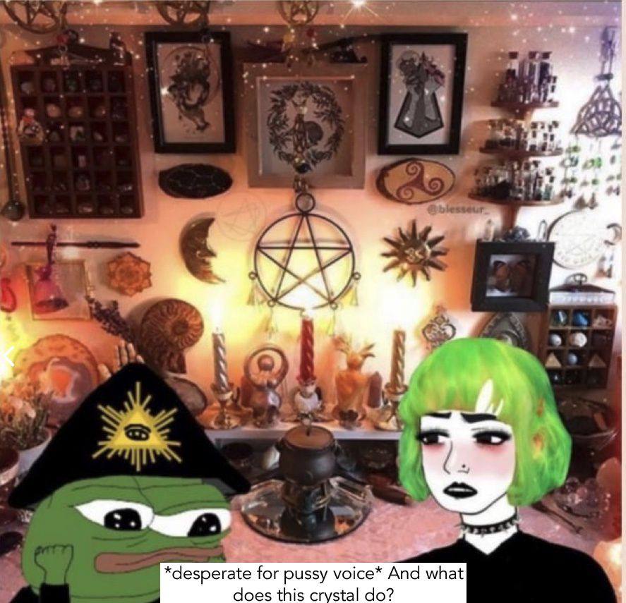 у *desperate for pussy ice* And what does this crystal