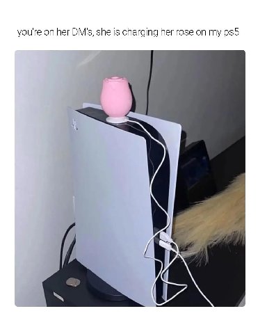 you're her DM's, she is charging her rose my