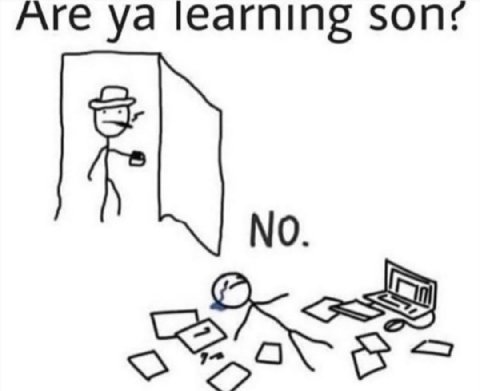 Are learning NO.