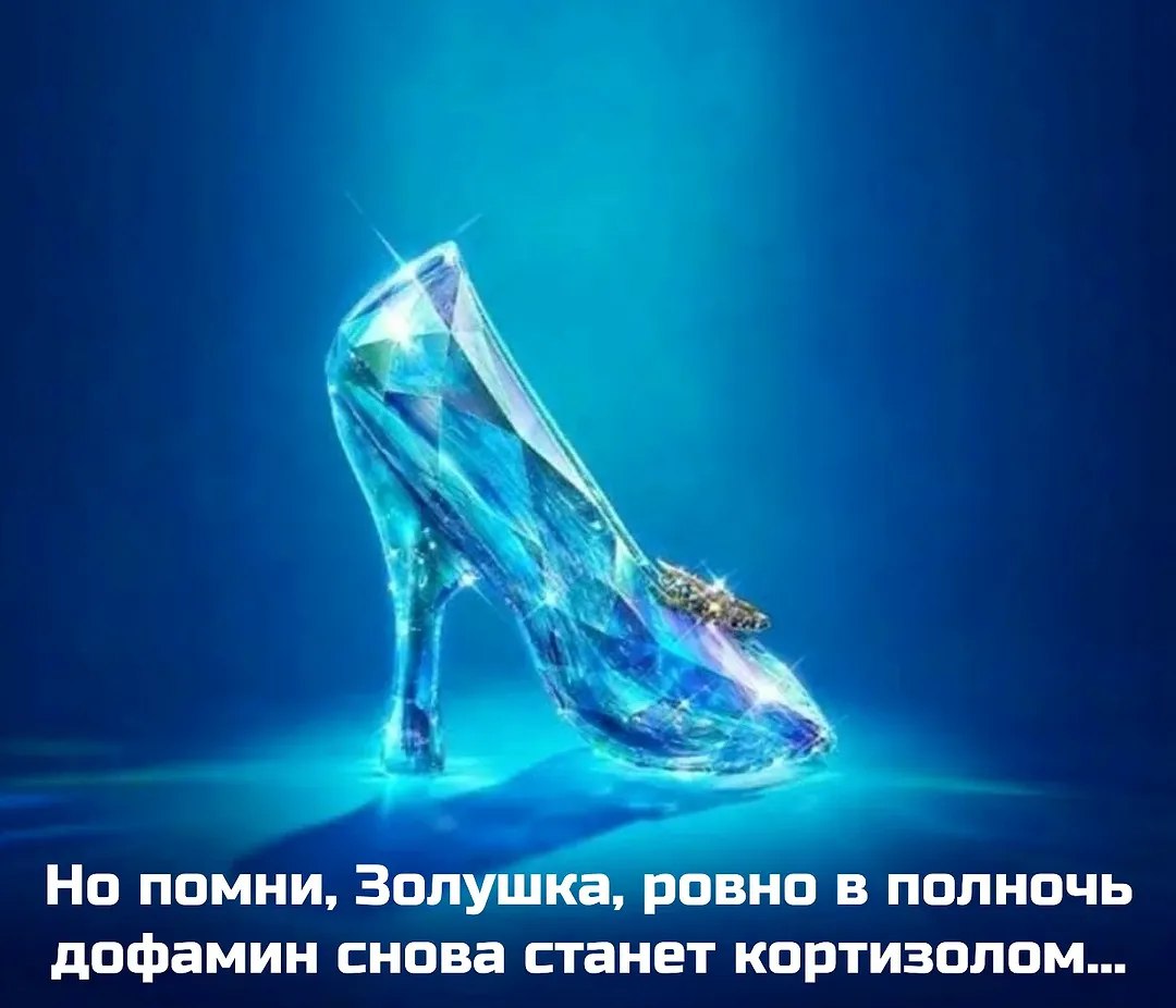 Но помни, Золушка, ровно в полночь дофамин снова станет кортизолом...