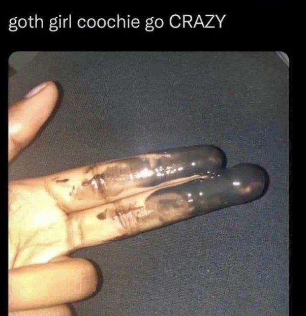 goth girl coochie CRAZY