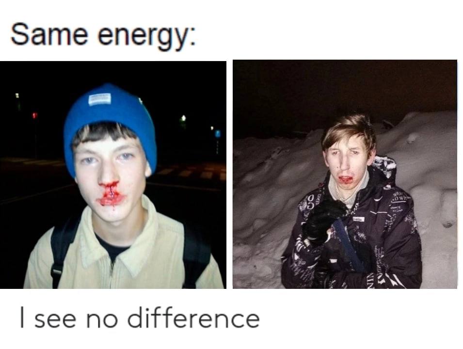 same energy: 2 see no difference