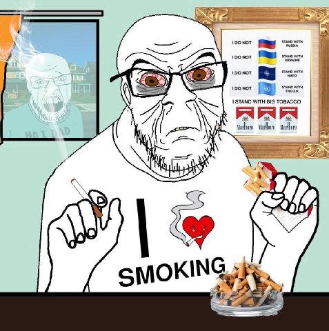 STAND wink 1DONOT UKRAINE 3 STAND WITH BIG TOBACCO, SMOKIN