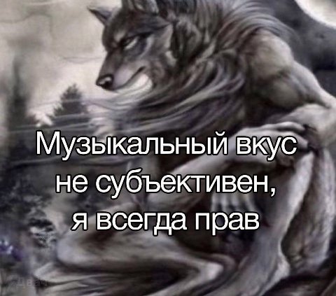 Музыкальный вкус не субъективен, я всегда прав