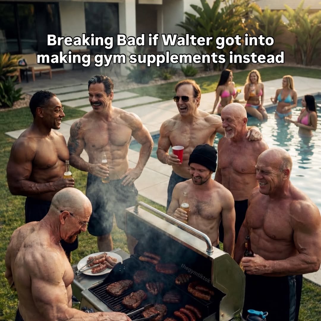Breaking Bad if Walter got into making gym supplements instead