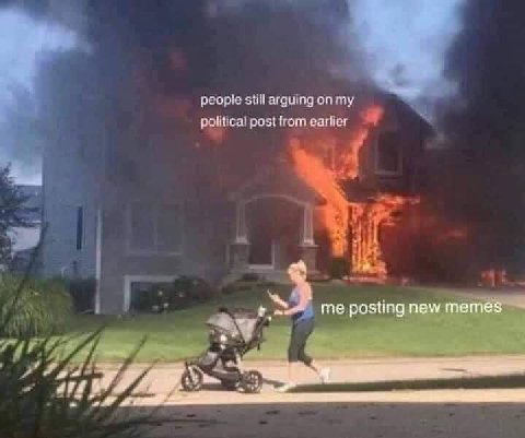 people still arquing on my political post from earlier me posting new