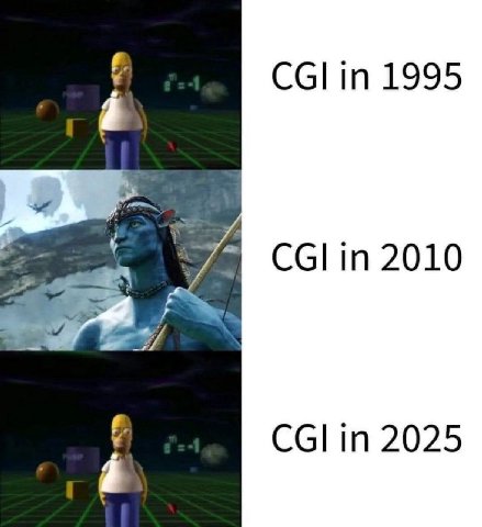 CGI in 1995 CGI in 2010 CGI in 2025
