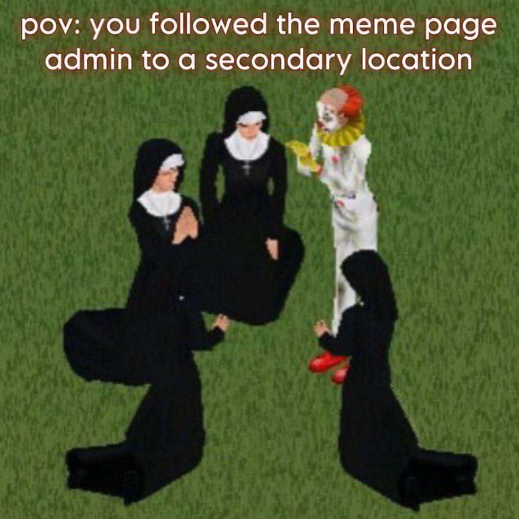 pov: you followed the тете page admin to a secondary location