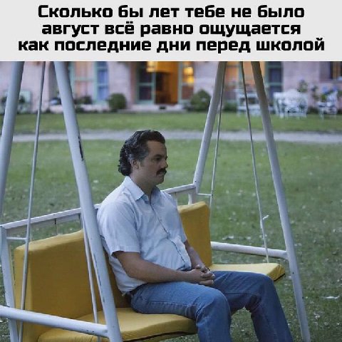 Сколько бы лет тебе не было август всё равно ощущается как последние дни перед школой