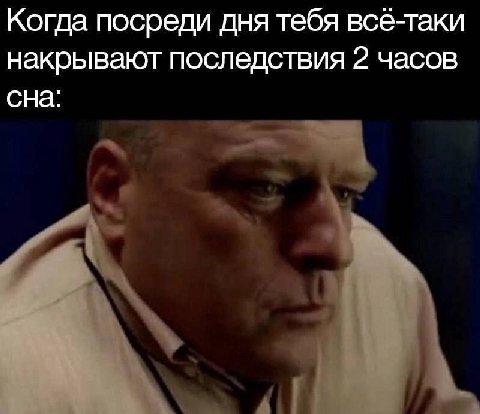 Когда посреди дня тебя все-таки накрывают последствия 2 часов сна: