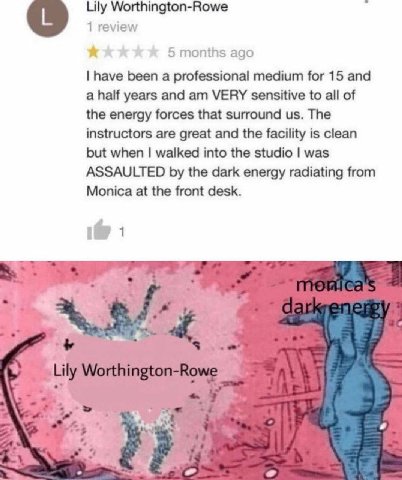 Lily Worthington-Rowe 1 review 5 months ago have been a professional medium for 15 and a half years and VERY sensitive to all of the energy forces that surround The instructors are great and the facil