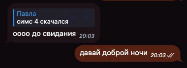 Павла симс 4 скачался 0000 до свидания 20.03 давай доброй ночи