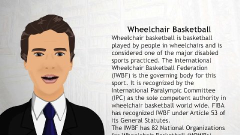 Wheelchair Basketball Wheelchair basketball is basketball played people in wheelchairs and is considered one of the major disabled sports practiced. The International Wheelchair Basketball Federation 