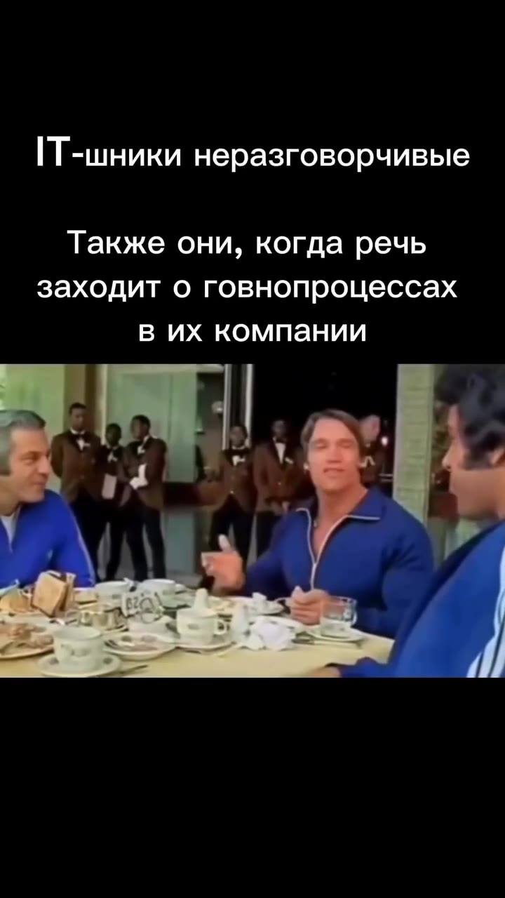 Т-шники неразговорчивые Также они, когда речь заходит о говнопроцессах в их компании