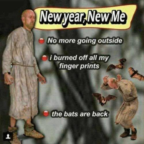 No more going outside i burned off all my finger prints the bats are back
