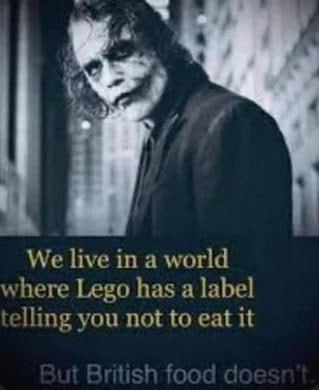 We live in a world where Lego has a label telling you not to eat it