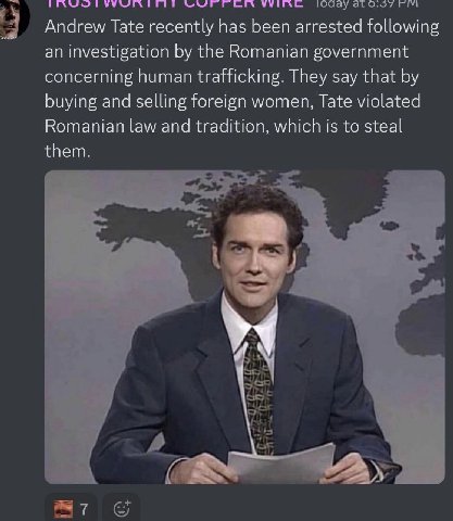 Andrew Tate recently has been arrested following an investigation the Romanian government concerning human trafficking. They say that buying and selling foreign women, Tate violated Romanian law and t