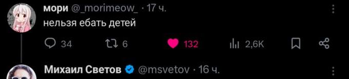 мори нельзя ебать детеи Михаил Светов