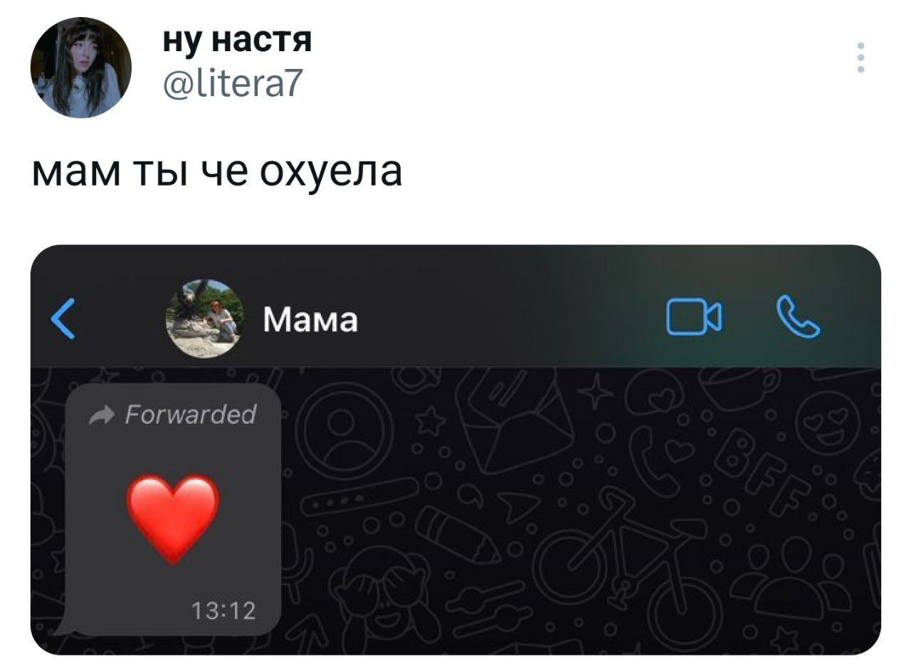 ну настя мам ты че охуела Мама Forwarded 13:12