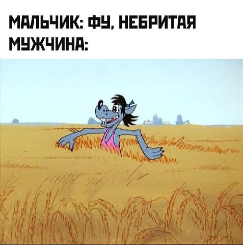МАЛЬЧИК: НЕБРИТАЯ МУЖЧИНА: