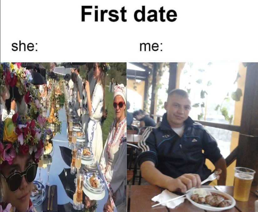First date she: me К i А