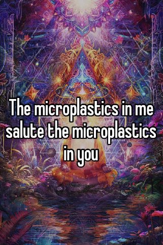 Тре microplastics inme salute the microplastics