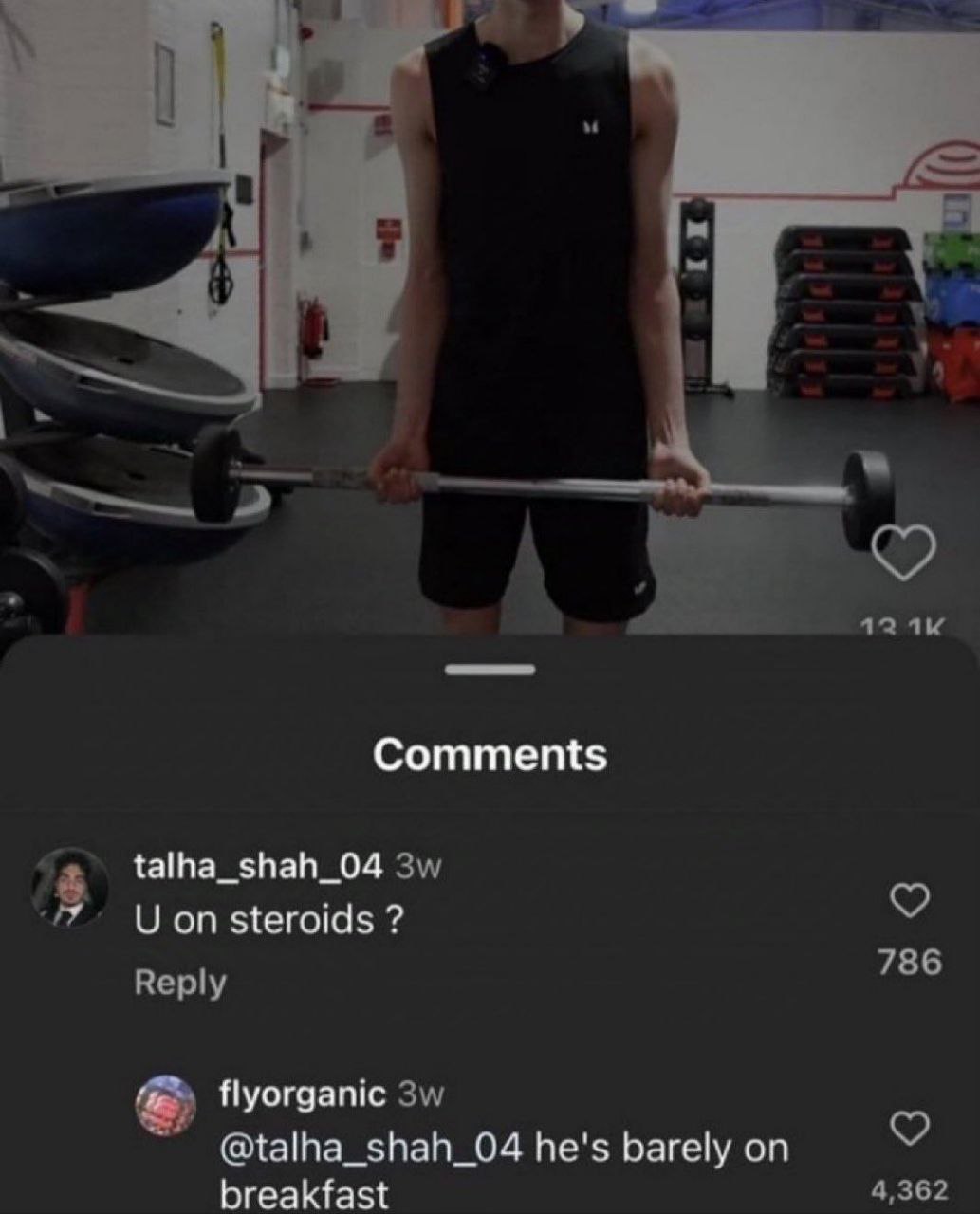 Comments talha_shah_04 on steroids 786 Reply flyorganic @talha_shah_04 he's barely on breakfast 4,362