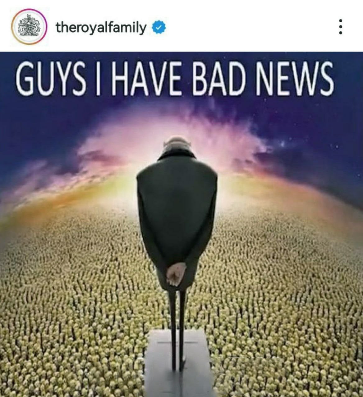 GUYS HAVE BAD NEWS