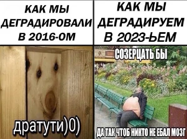 КАК МЫ КАК МЫ ДЕГРАДИРОВАЛИ| ДЕГРАДИРУЕМ В В 'ДАТАКЧТОВ НИКТО НЕЕБАЛ МОЗГ