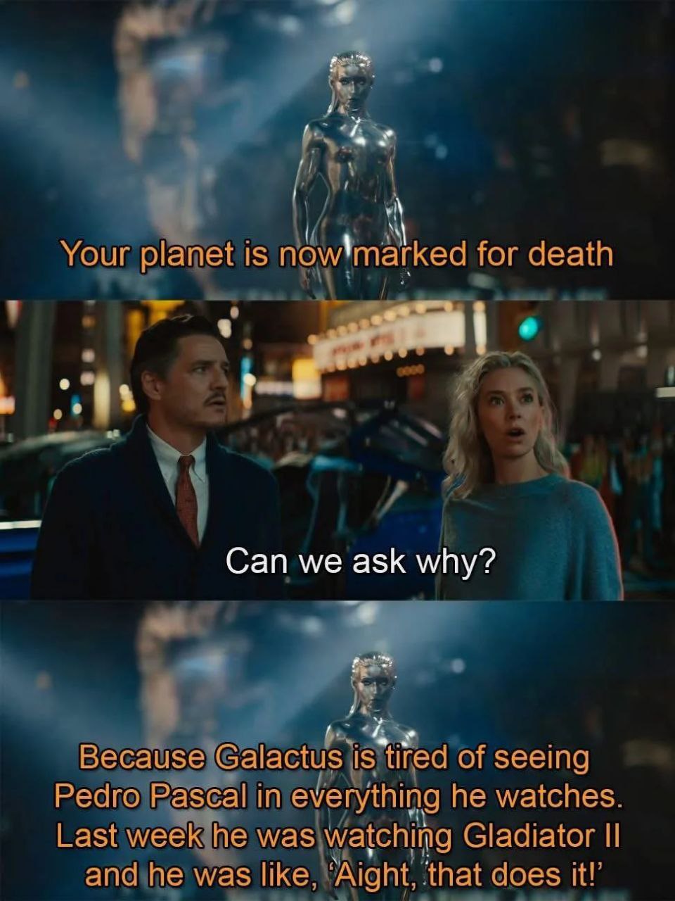 arked for death Your plane Can we ask why? Because ired of seeing he watches. Last was Gladiator andihe was like, does it!’