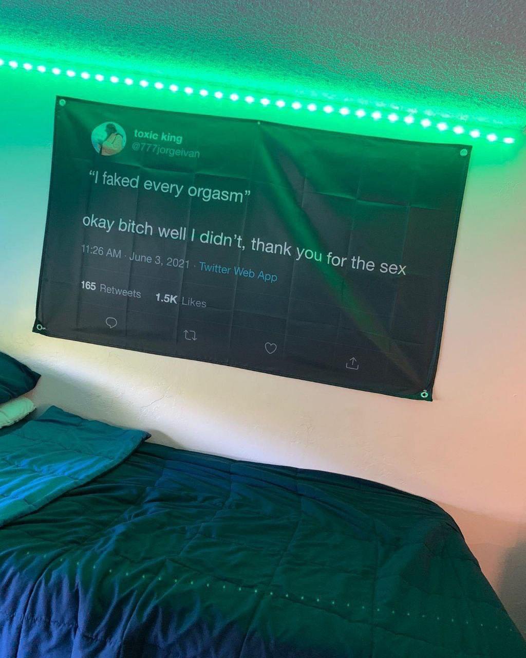 4 toxic king faked every Orgasm” Okay bitch Well! didn thank YOu for the sex June 3, 2021 Twitter Web App 165 Retweats Likes о 5