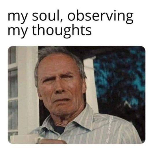 my soul, observing my thoughts